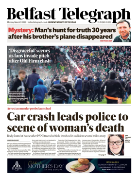 Cover of Belfast Telegraph
