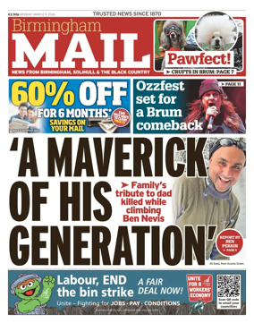 Cover of Birmingham Mail