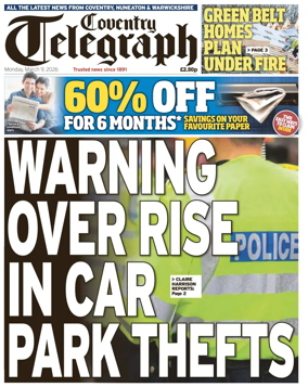 Cover of Coventry Telegraph