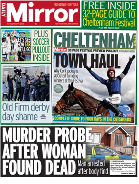 Cover of Daily Mirror (Northern Ireland)