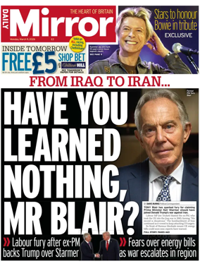 Cover of Daily Mirror