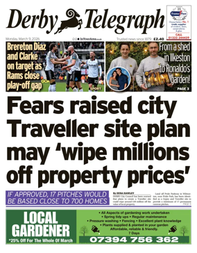 Cover of Derby Telegraph