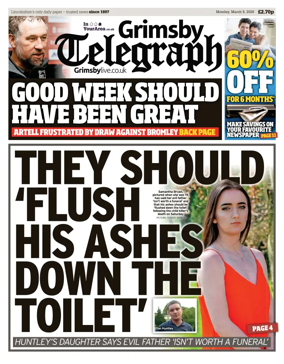 Cover of Grimsby Telegraph