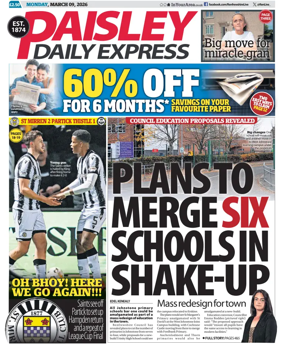 Cover of Paisley Daily Express