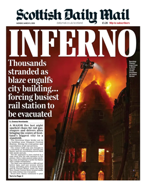 Cover of Scottish Daily Mail