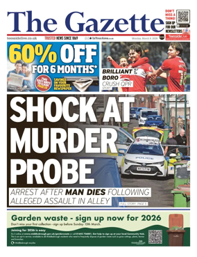 Cover of Teesside Evening Gazette