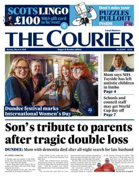 Cover of The Courier & Advertiser (Angus and Dundee)