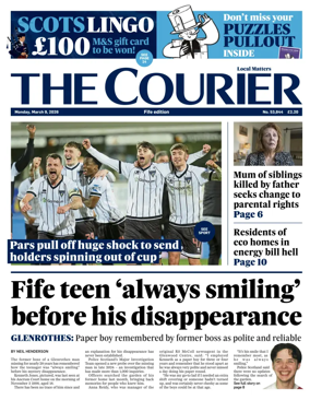 Cover of The Courier & Advertiser (Fife Edition)
