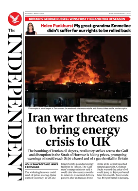 Cover of The Independent
