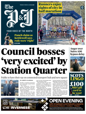 Cover of The Press and Journal (Inverness Highlands and Islands)