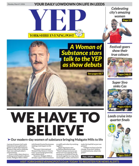Cover of Yorkshire Evening Post