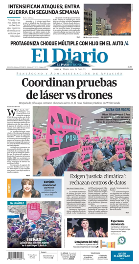 Cover of El Diario de El Paso