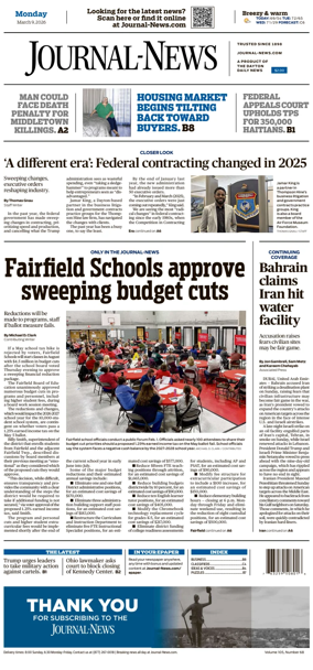 Cover of Hamilton Journal News