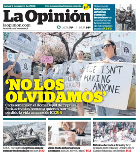 Cover of La Opinion