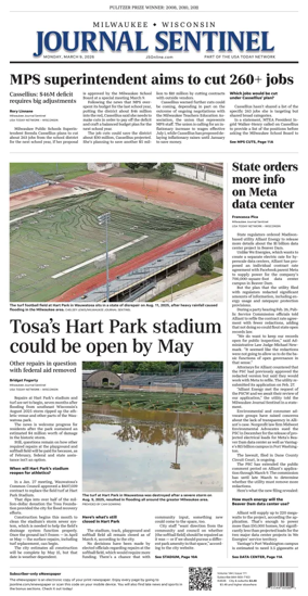 Cover of Milwaukee Journal Sentinel