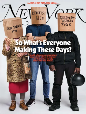 Cover of New York Magazine