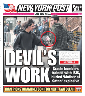 Cover of New York Post