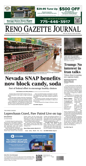 Cover of Reno Gazette Journal