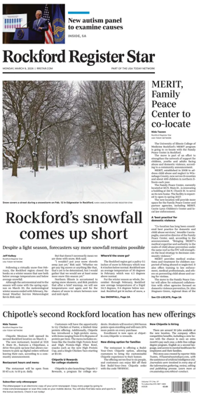 Cover of Rockford Register Star