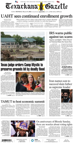 Cover of Texarkana Gazette