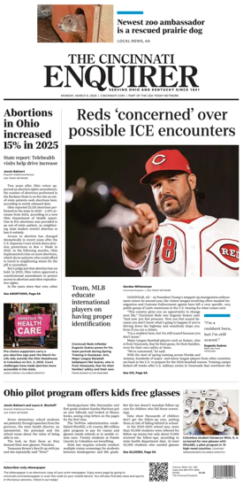 Cover of The Cincinnati Enquirer