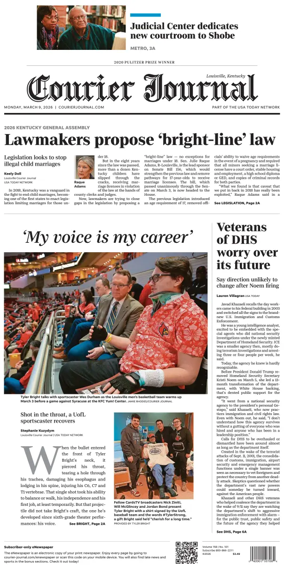 Cover of The Courier-Journal (Louisville)