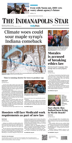 Cover of The Indianapolis Star