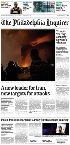 Cover of The Philadelphia Inquirer