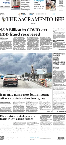 Cover of The Sacramento Bee