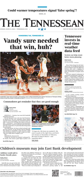 Cover of The Tennessean