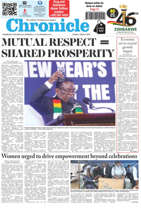 Cover of Chronicle (Zimbabwe)
