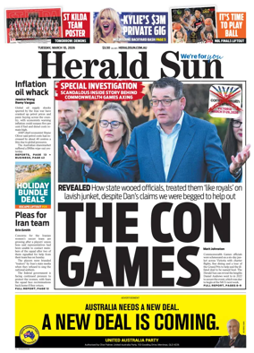 Cover of Herald Sun