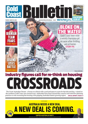 Cover of The Gold Coast Bulletin