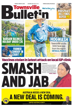 Cover of Townsville Bulletin