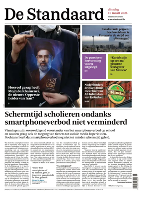 Cover of De Standaard