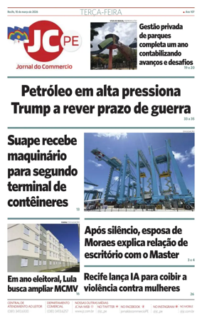 Cover of Jornal do Commercio