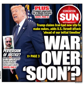 Cover of Edmonton Sun