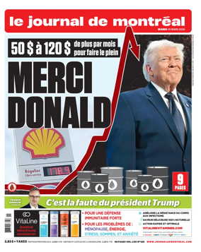 Cover of Le Journal de Montreal
