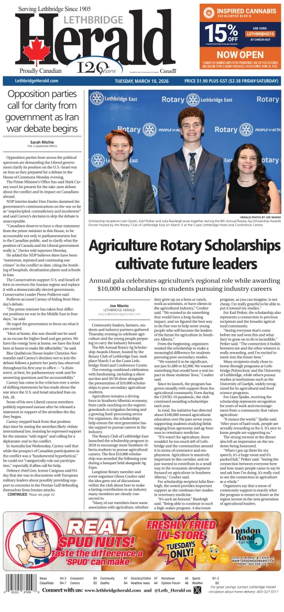 Cover of Lethbridge Herald