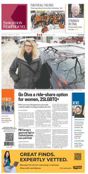 Cover of Saskatoon StarPhoenix