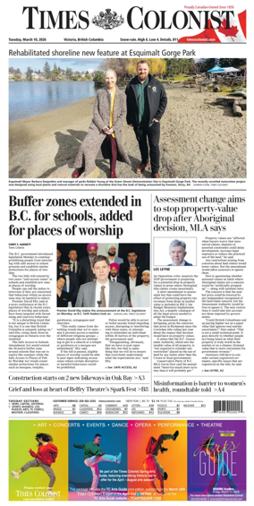 Cover of Times Colonist