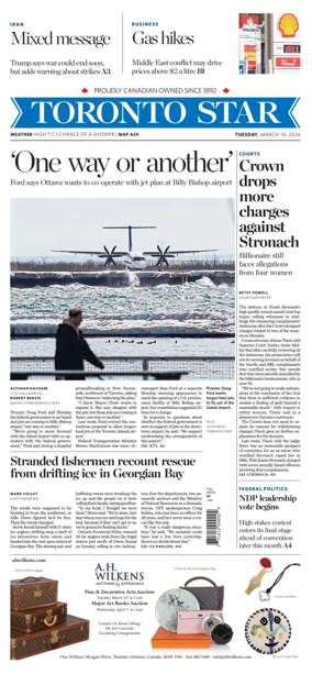 Cover of Toronto Star