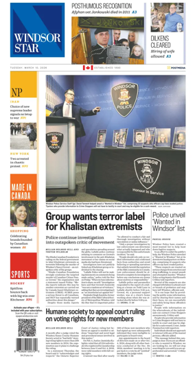 Cover of Windsor Star