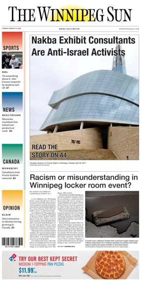 Cover of Winnipeg Sun