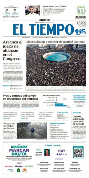 Cover of El Tiempo (Bogota)
