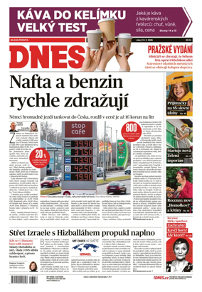 Cover of Dnes Prague Edition