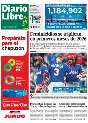 Cover of Diario Libre (Republica Dominicana)