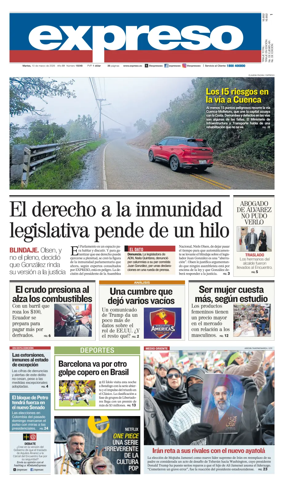 Cover of Diario Expreso
