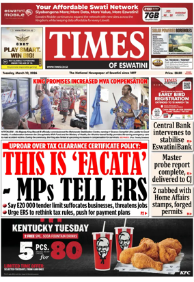 Cover of Times of Eswatini
