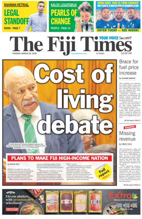 Cover of The Fiji Times
